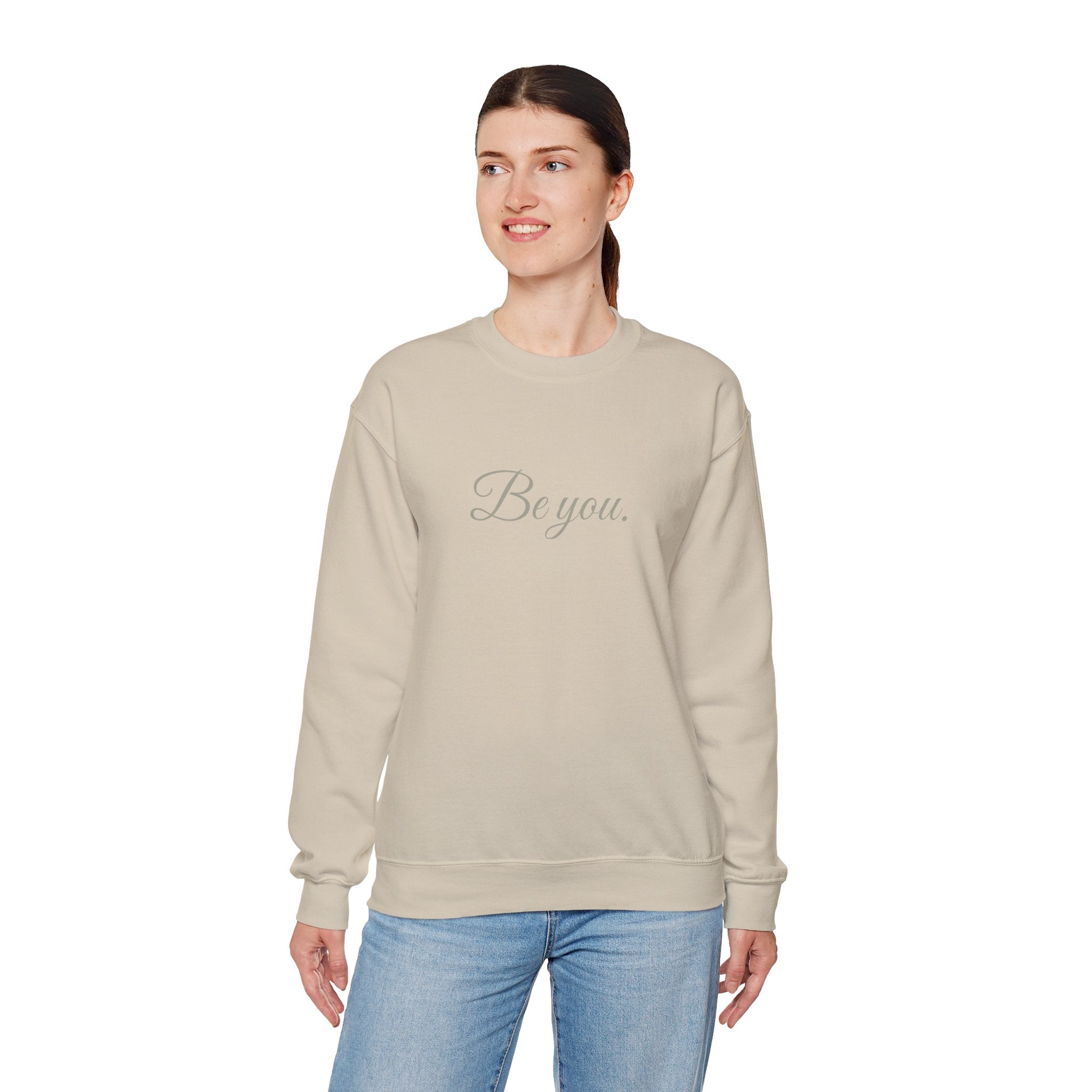 Two Tone Cursive Crewneck